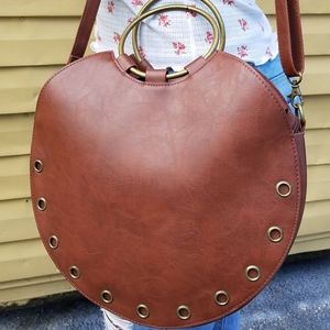Vintage Round Leather Bag